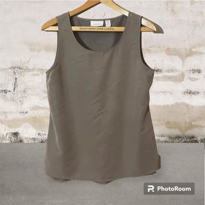 Chicos soft brown sleeveless blouse. Women’s size XL